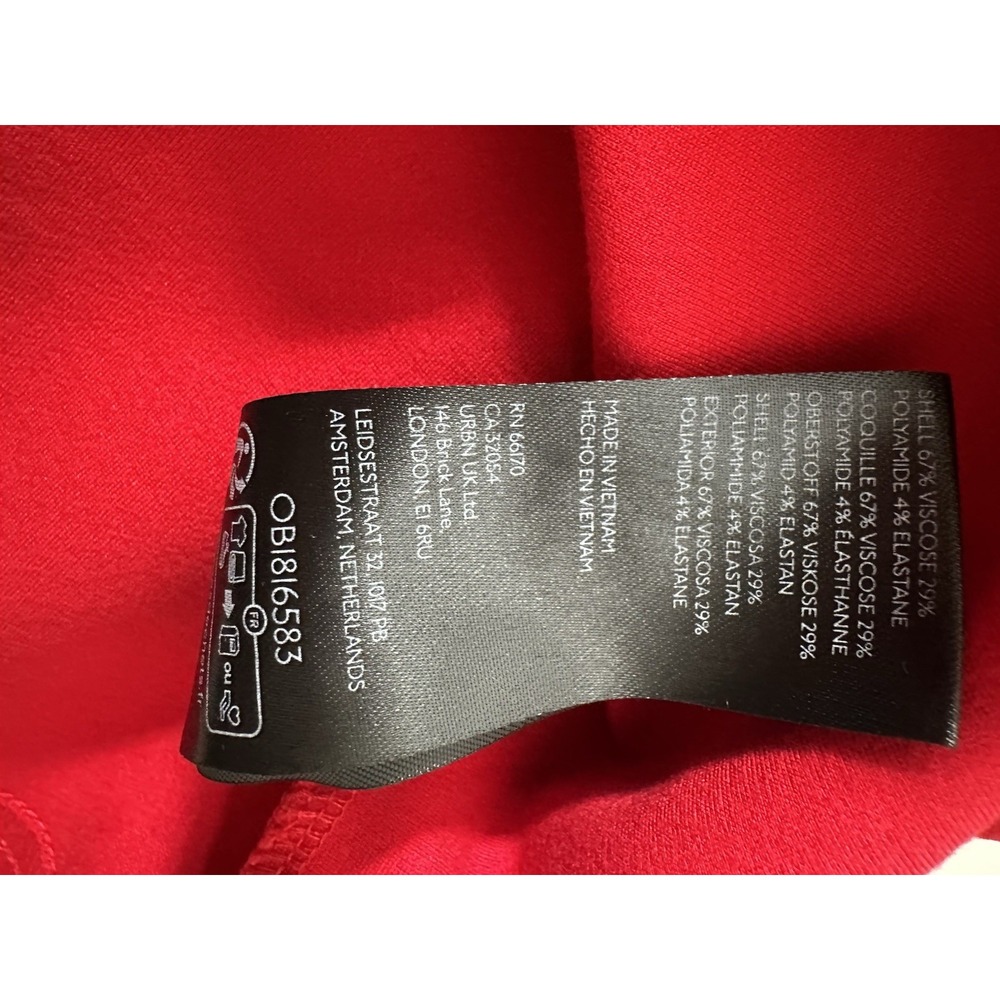 Anthropologie Maeve The Colette Skirt Women's XS Red Patch‎ Pockets Holiday - Picture 6 of 10